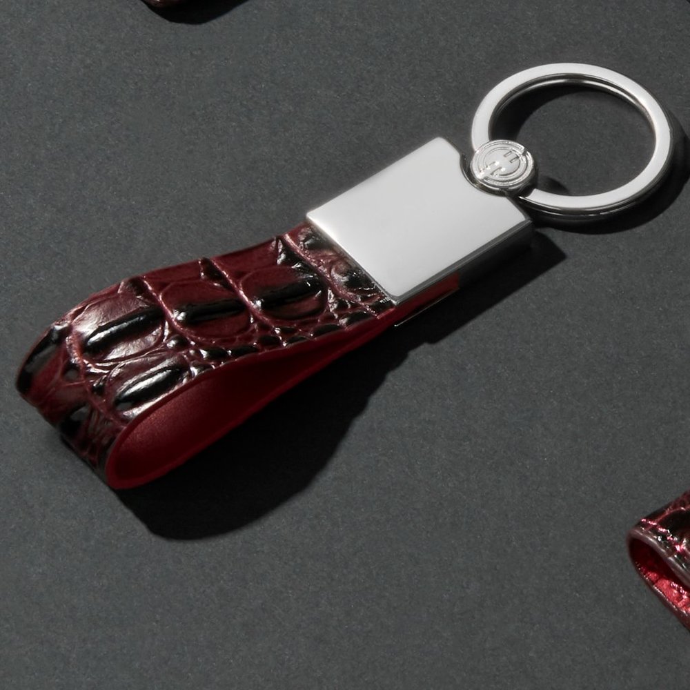 Leather key chain, leather key fob, leather lanyard, key clip, leather...